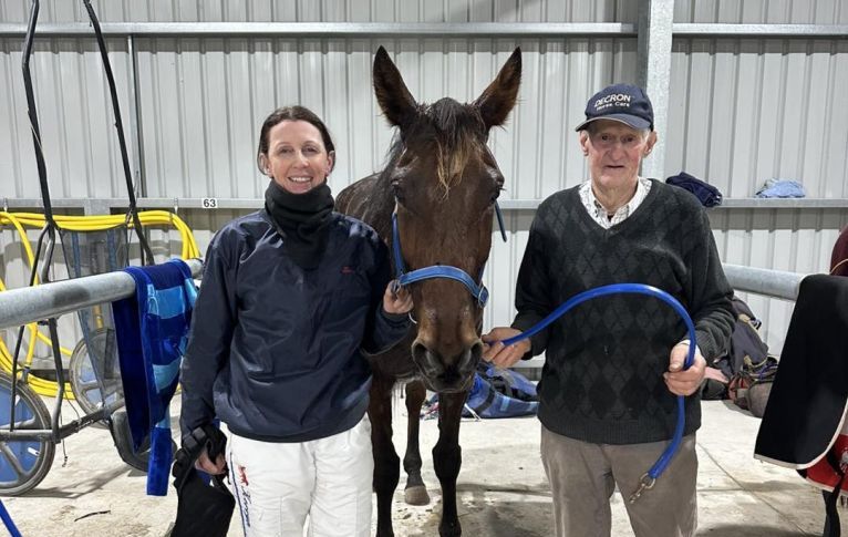 Kerryn and Peter Manning with Wild Bull