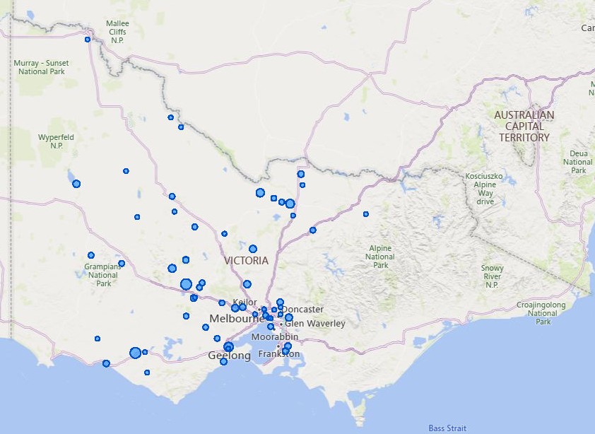 GEO DISTRIBUTION OF VICBRED VOUCHERS AS AT 18.12.2025