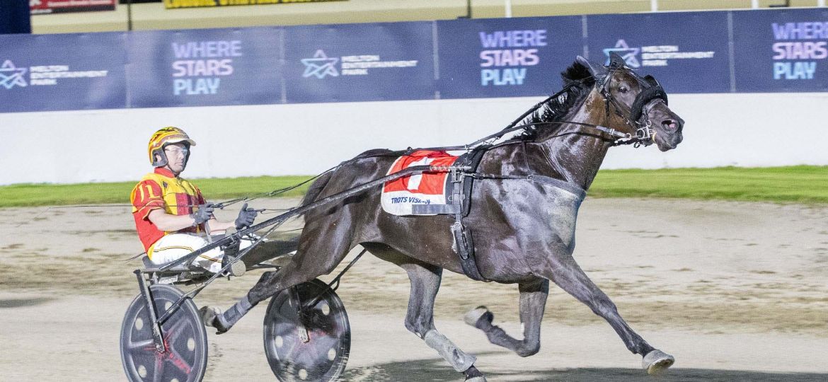 Race 6: Melton Park, Saturday 28-2-2026 Just Believe Grand Prix (Group 1)(No Nr.) Winner: Keayang Zahara (1) Trainer: M Lee & P Lee ; Driver: Jason Lee Race Distance: 2,240 metres, Mile Rate: 1.55.6 photography: Stuart McCormick